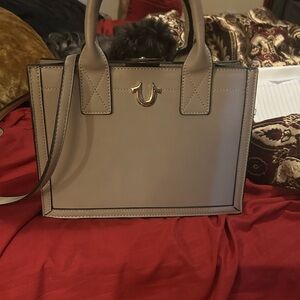 True Religion Tan Satchel Bag